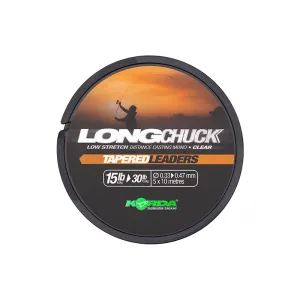Korda LongChuck Tapered Leaders 0.33-0.47mm Áttetsző - Korda Dobóelőtét Zsinór 15-30lb
