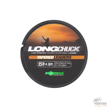 Korda LongChuck Tapered Leaders 0.33-0.47mm Áttetsző - Korda Dobóelőtét Zsinór 15-30lb