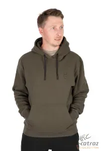 Fox Zöld Fekete Kapucnis Pulóver Méret: S - Fox Collection Hoody G/B