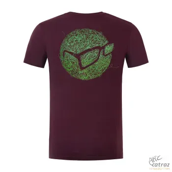 Korda Birdsnest Tee Burgundy - Bordó Korda Horgász Póló