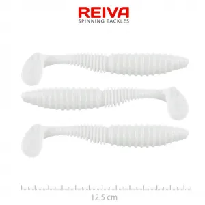 Reiva Zander Power Shad 12,5cm Classic White - Fehér Reiva Gumihal
