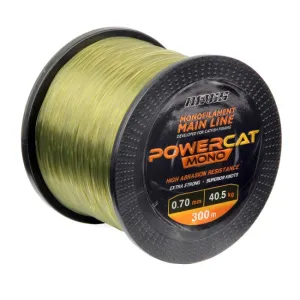 Nevis Powercat Mono Dark Green 0,80mm 300m - Nevis Harcsázó Zsinór
