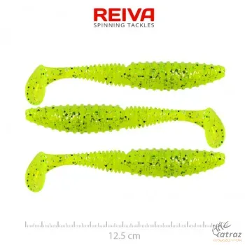Reiva Zander Power Shad 12,5cm Poppy Green - Zöld Reiva Gumihal