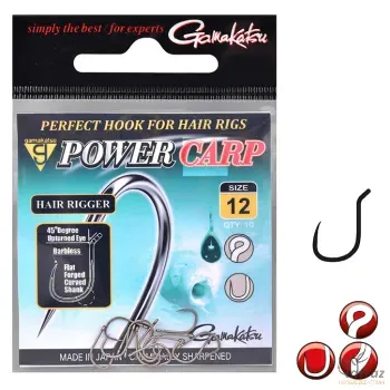 Horog Gamakatsu Power Carp Hair Rigger BL Size:14