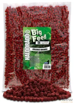 Haldorádó Big Feed - C6 Pellet - Fűszeres Kolbász 2kg