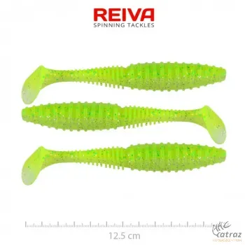 Reiva Zander Power Shad 12,5cm Flash Chartreuse - Zöld Reiva Gumihal