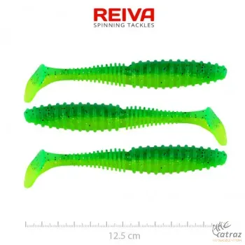 Reiva Zander Power Shad 12,5cm Poison Green - Zöld Reiva Gumihal