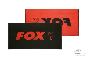 Fox Beach Towel Black Orange 80x160cm - Fox Strand Törölköző Fekete Narancs