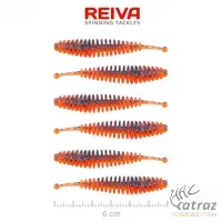 Reiva Tiny Worm Orange Disco 6cm - Reiva Gumihal