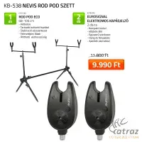 Carp Academy Rod Pod Szett - Carp Academy Eco Rod Pod + Eurosignal Elektromos Kapásjelzők