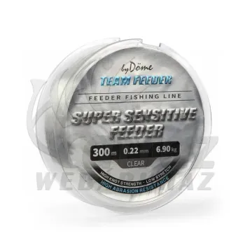 By Döme Team Feeder Sensitive 300m 0,25mm Monofil Zsinór
