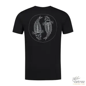 Korda LE Mandala Tee Black Méret: M - Korda Fekete Horgász Póló