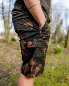 Fox Camo Rövidnadrág Méret: 2XL - Fox LW Camo Combat Short