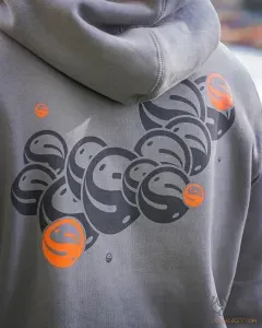 Guru Grey Circles Hoodie Méret: L - Guru Kapucnis Pulóver