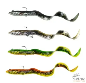 Savage Gear Plasztik Csali 4D Real Eel - Süllyedő Angolna Gumihal 20 cm 38 gramm Firetiger