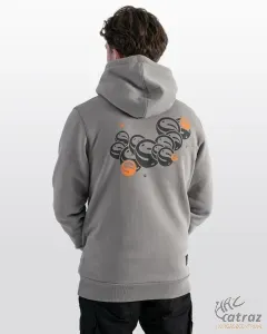Guru Grey Circles Hoodie Méret: L - Guru Kapucnis Pulóver