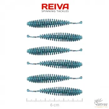 Reiva Tiny Worm Blue Shiner 6cm - Reiva Gumihal