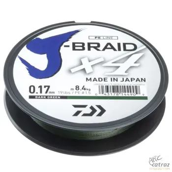 Zsinór Daiwa J-Braid X4 270m Zöld 0,10mm