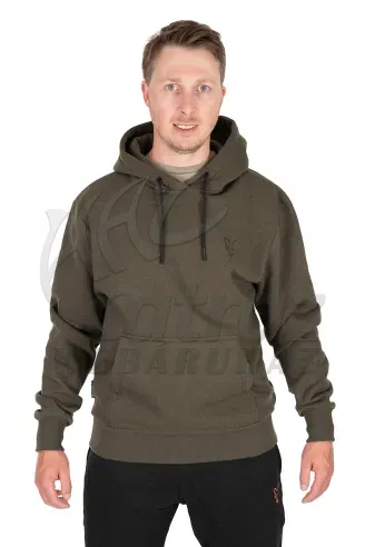 Fox Zöld Fekete Kapucnis Pulóver - Fox Collection Hoody G/B