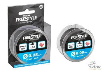 Spro Freestyle Ballast Braid X3 UL 125m 0,08mm - Freestyle Pergető Fonott Zsinór