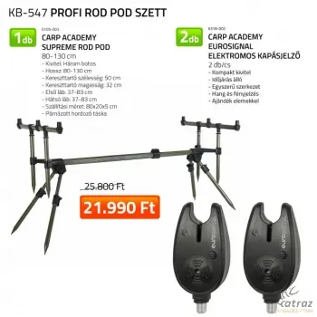 Nevis Profi Rod Pod Szett - Nevis Supreme Rod-Pod + Nevis Eurosignal Elektromos Kapásjelző