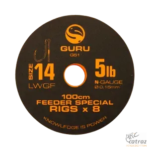 Guru Ready Rig 1m LWGF Feeder Rig Size:10