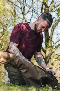 Korda TK Digi Kamo Tee Burgundy – XL – Bordó Horgász Póló