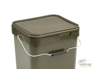Trakker 17L Olive Square Container - Trakker 17L Szögletes Zárható Vödör