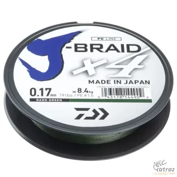 Zsinór Daiwa J-Braid X4 270m Zöld 0,33mm