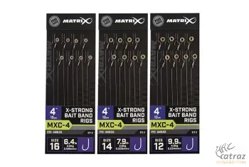 Matrix MXC-4 XBBR Előkötött Szakállnélküli Feeder Horog - Hossz: 10 cm Méret: 16