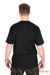 Fox Fekete Camo Horgász Póló Méret: M - Fox Black/Camou Logo T-Shirt
