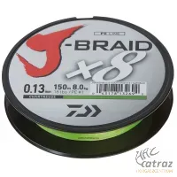Zsinór Daiwa J-Braid X8 150m Chartreuse 0,10mm