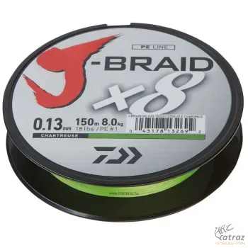 Zsinór Daiwa J-Braid X8 150m Chartreuse 0,13mm