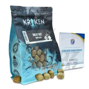 The Kraken Baits Milky Nut Shelf Life Boilie Cube 24mm 900g - Kraken Milky Nut Lapított Bojli