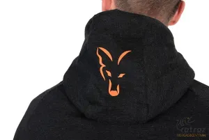 Fox Fekete Narancs Pulóver Méret: XL - Fox Collection LW Hoody Black & Orange