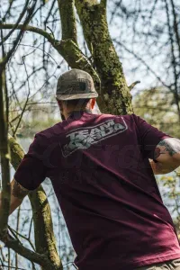Korda TK Digi Kamo Tee Burgundy – S – Bordó Horgász Póló