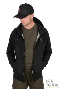 Fox Fekete Narancs Pulóver Méret: XL - Fox Collection LW Hoody Black & Orange