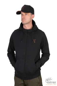 Fox Fekete Narancs Pulóver Méret: XL - Fox Collection LW Hoody Black & Orange