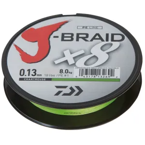 Zsinór Daiwa J-Braid X8 300m Chartreuse 0,20mm