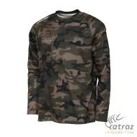 Prologic Camo Long Sleeve T-Shirt Camo Méret: M - Prologic Hosszú Ujjú Póló