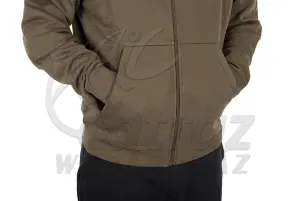 Fox Collection Zipped Hoody Green - 2XL - Zöld Fox Pulóver