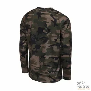 Prologic Camo Long Sleeve T-Shirt Camo Méret: M - Prologic Hosszú Ujjú Póló