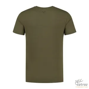 Korda LE Distressed Logo Tee Olive Méret: S - Korda Horgász Póló