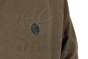 Fox Collection Zipped Hoody Green - Zöld Fox Pulóver