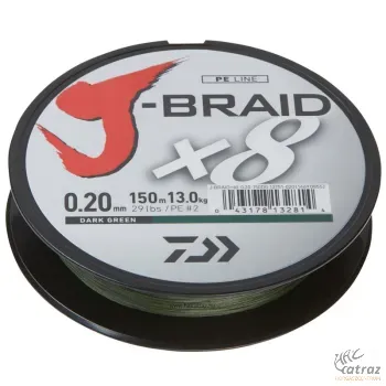 Zsinór Daiwa J-Braid X8 150m Zöld 0,06mm