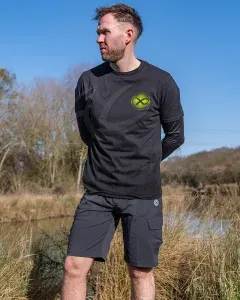 Matrix Large Fade Logo T-Shirt Black/Lime – S – Matrix Póló