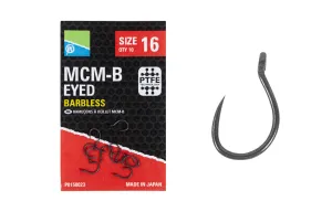 Preston MCM-B Eyed Barbless Méret: 8 - Preston Innovations Szakállnélküli Feeder Horog