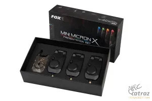 Fox Mini Micron X 3 Rod Limited Edition Camo Set - Fox Mini Micron Camo Elektromos Kapásjelző Szett 3+1