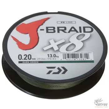 Zsinór Daiwa J-Braid X8 300m Zöld 0,06mm