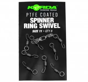 Korda PTFE Spinner Ring Swivels Méret: 11 - Korda Forgó Gyorskapoccsal